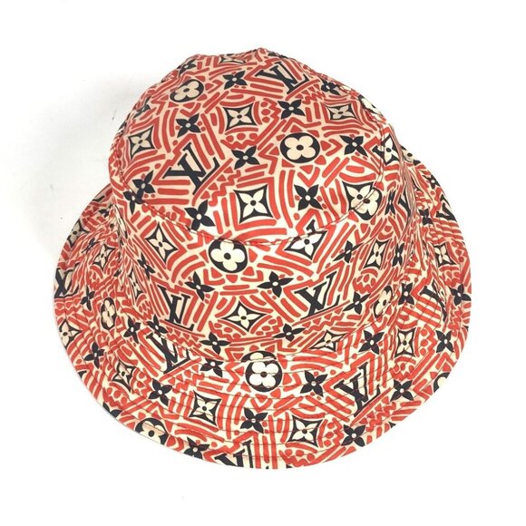 LOUIS VUITTON M76536 Hat Claim Rouge Monogram Hats Bucket Hat Bob Hat - Picture 13 of 13